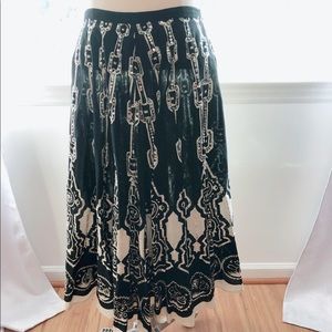Vintage Passport Size Medium Full Body Print Skirt SALE